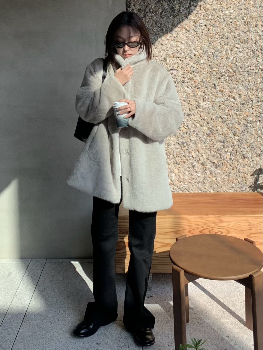 A19.小V家時髦女孩首選毛毛外套