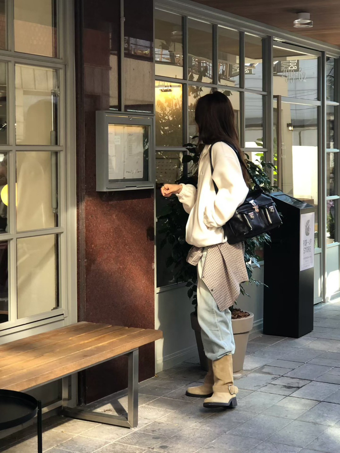 A31.大V家小繡字立領搖粒絨外套