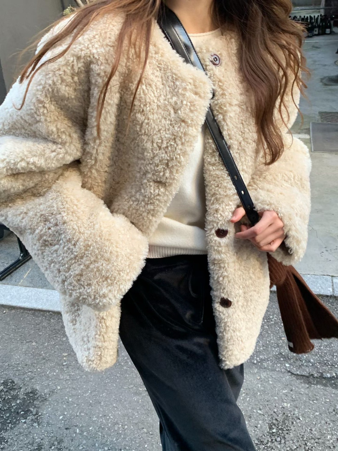 A34.大V家約會泰迪熊毛毛外套