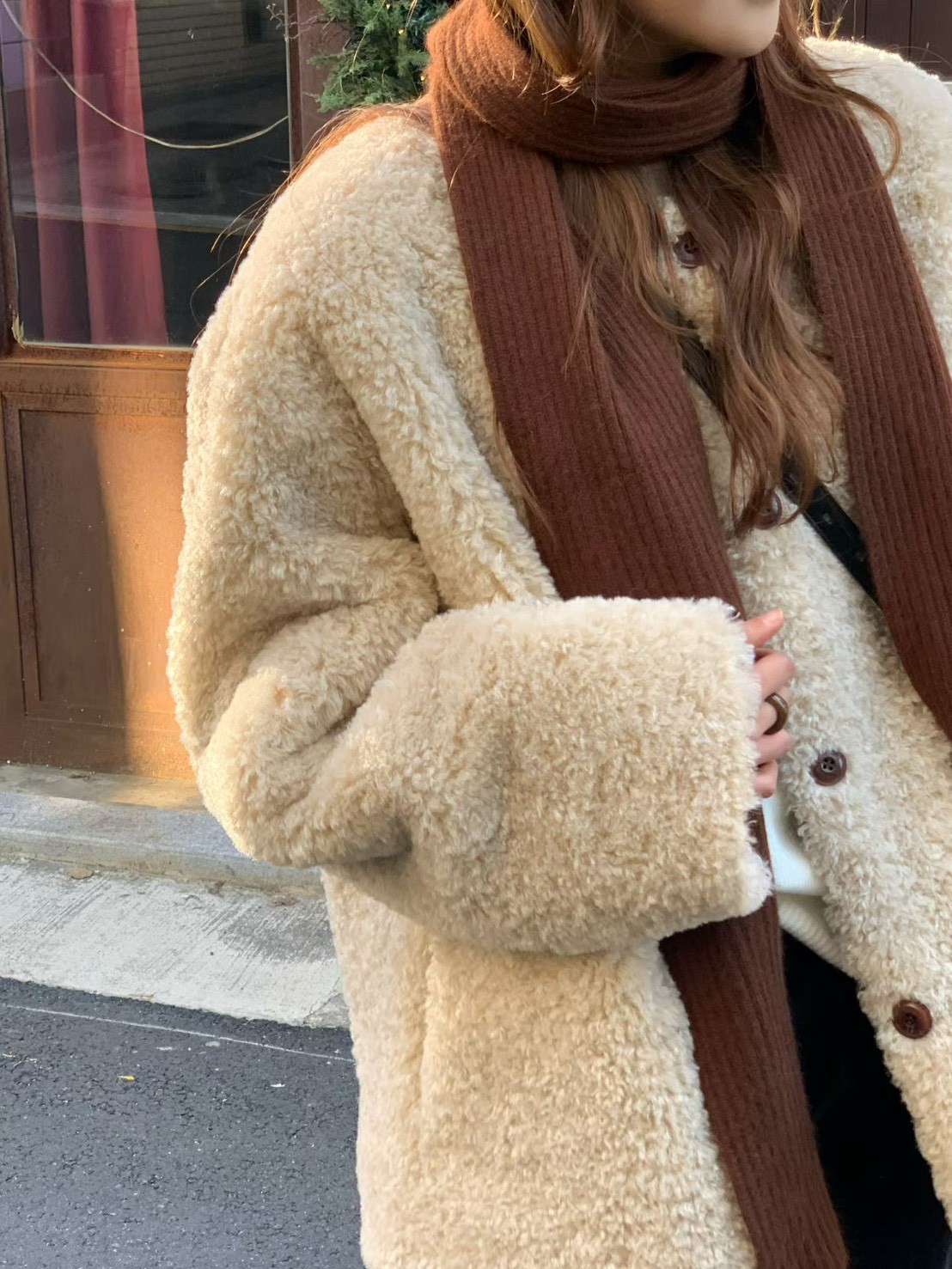A34.大V家約會泰迪熊毛毛外套