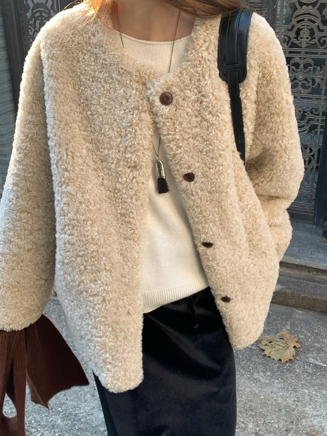 A34.大V家約會泰迪熊毛毛外套