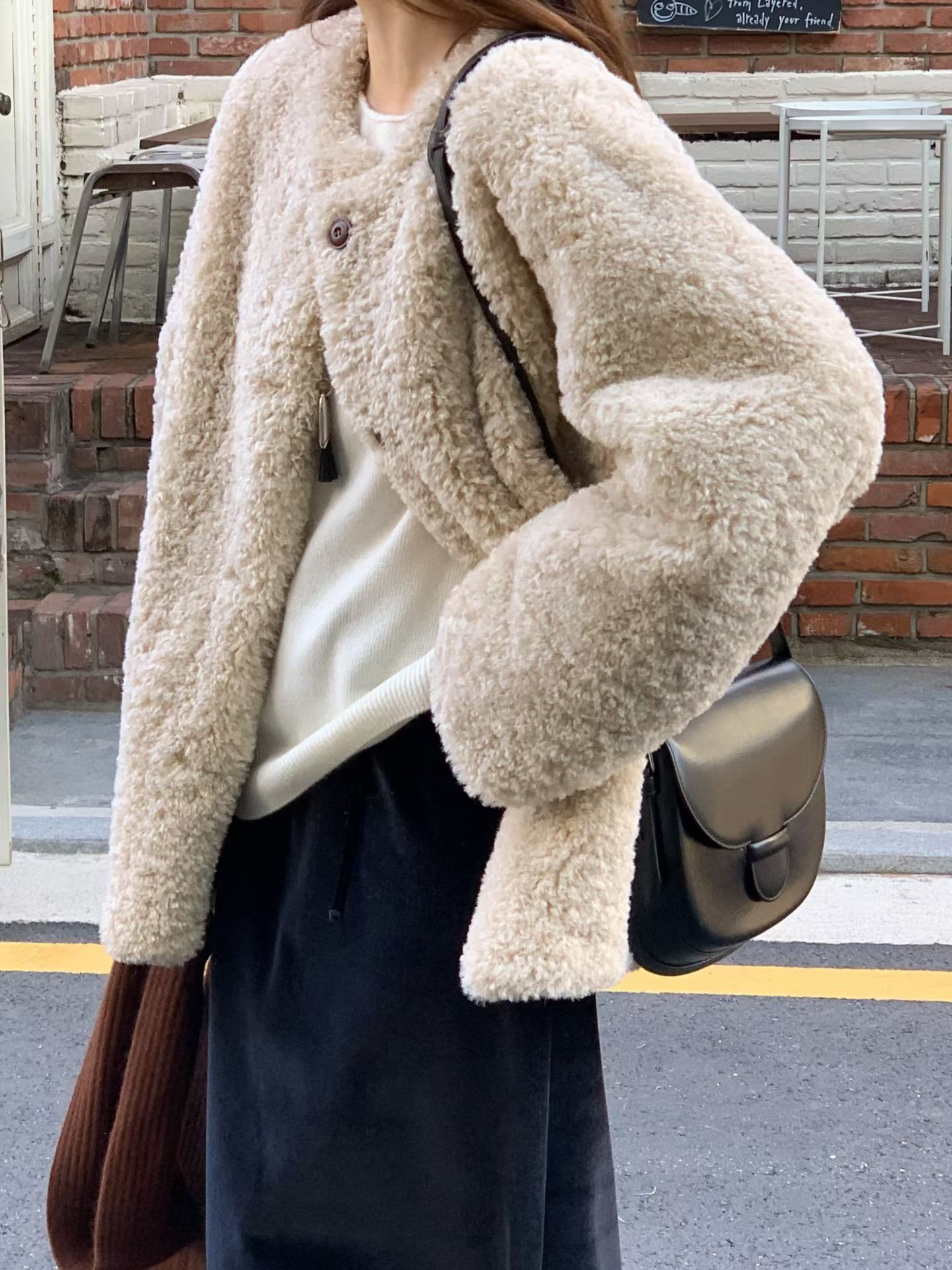 A34.大V家約會泰迪熊毛毛外套