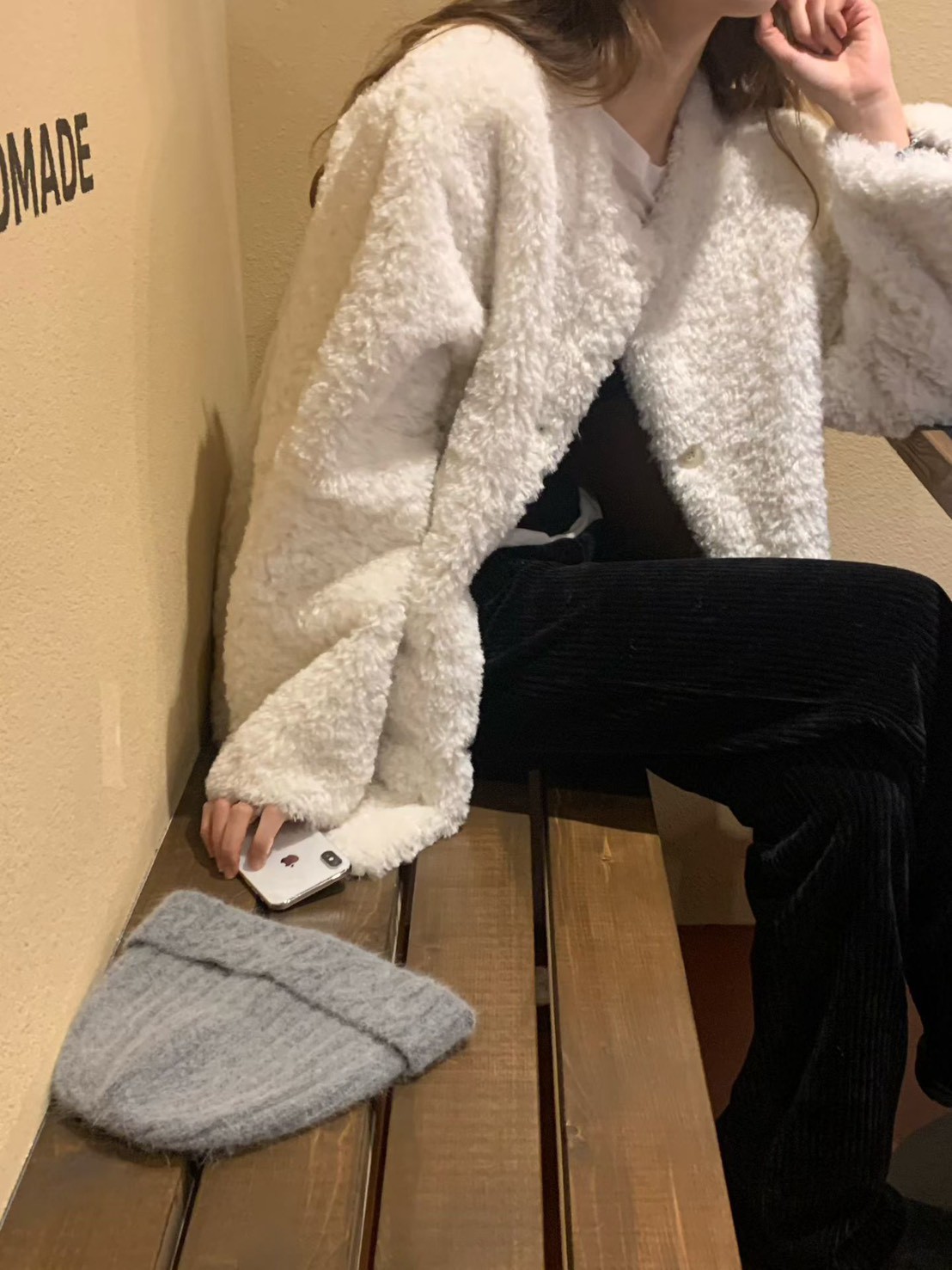 A34.大V家約會泰迪熊毛毛外套