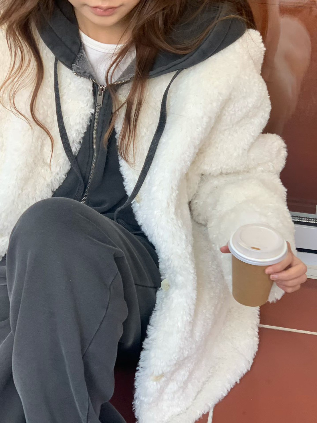 A34.大V家約會泰迪熊毛毛外套