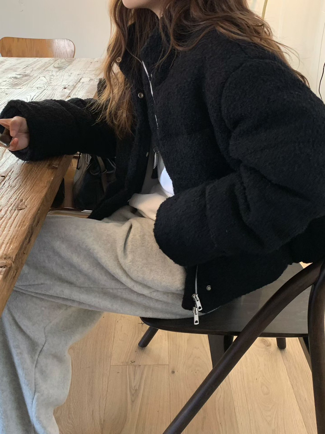 A36.大V家許願極暖駝羊毛鴨絨外套