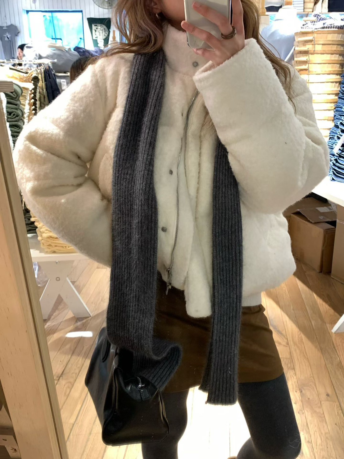 A36.大V家許願極暖駝羊毛鴨絨外套