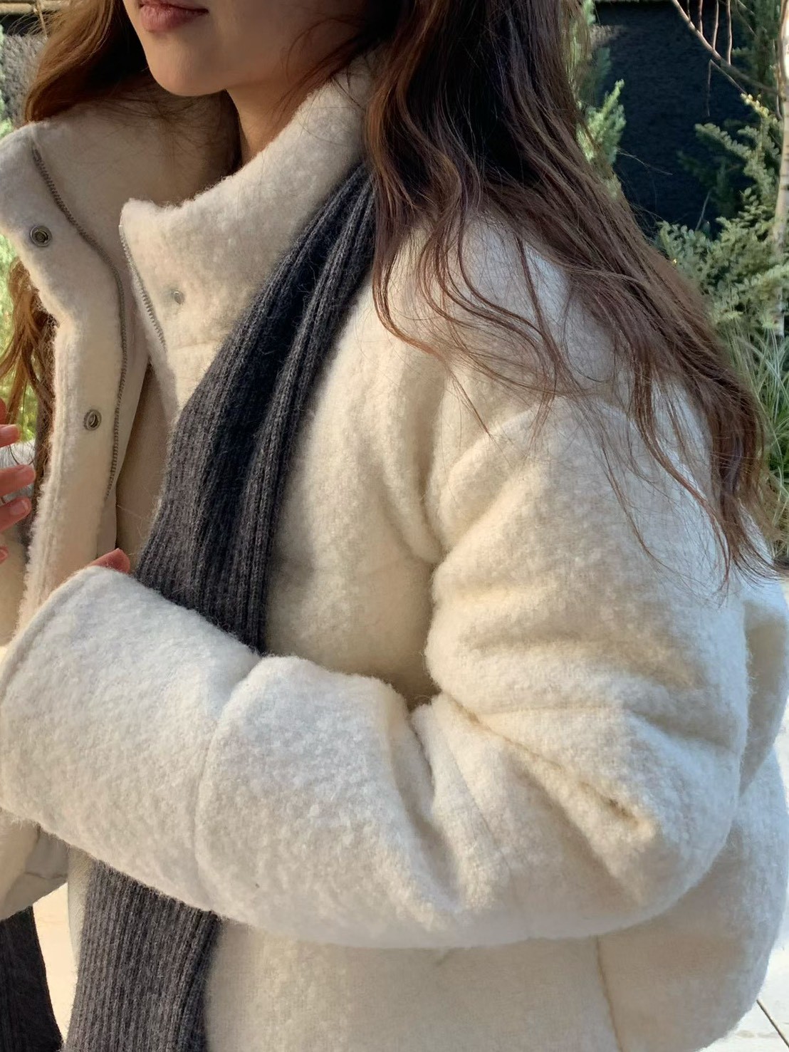 A36.大V家許願極暖駝羊毛鴨絨外套