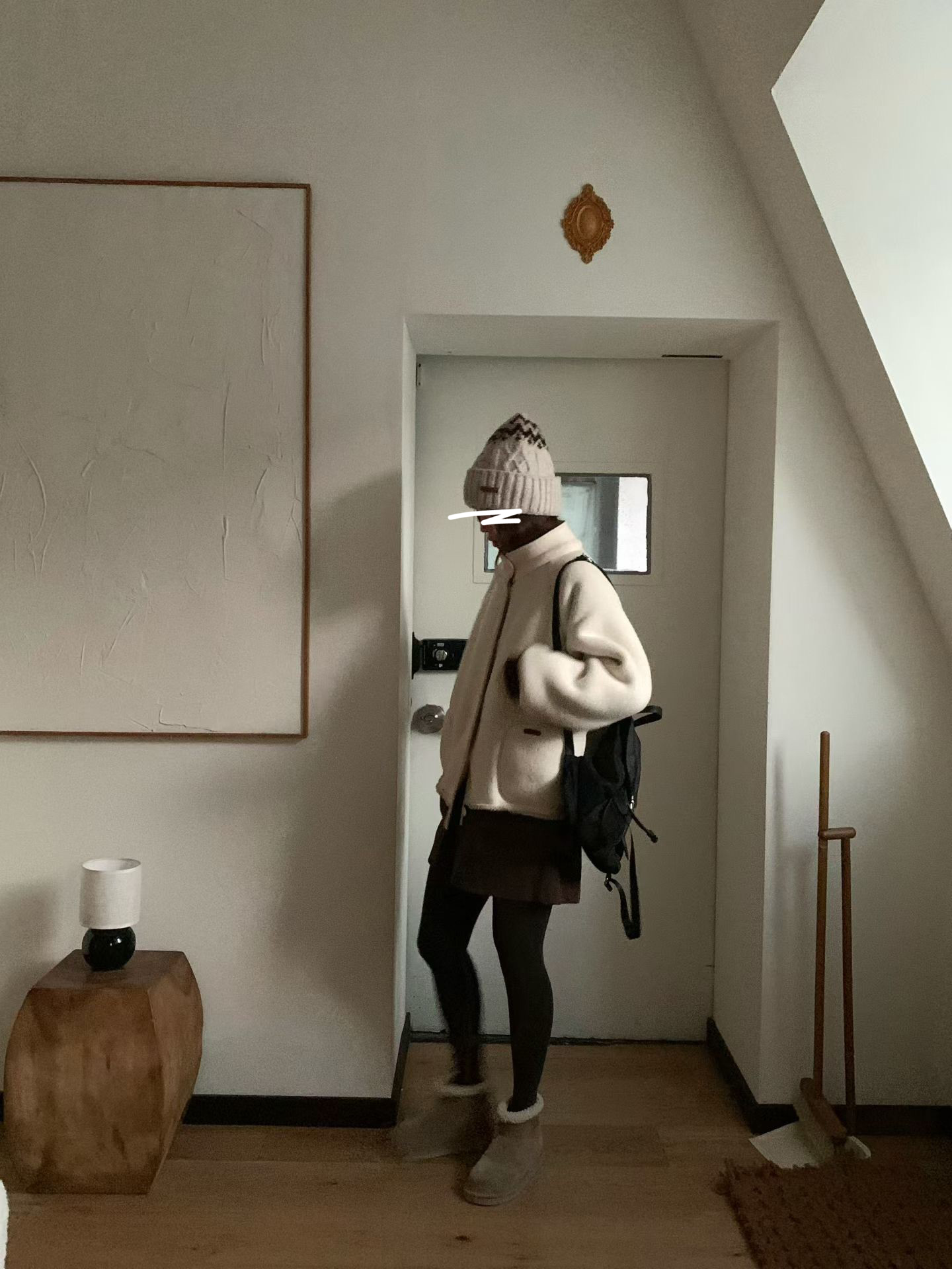 A80.棉花糖內QQ毛立領拉鍊外套