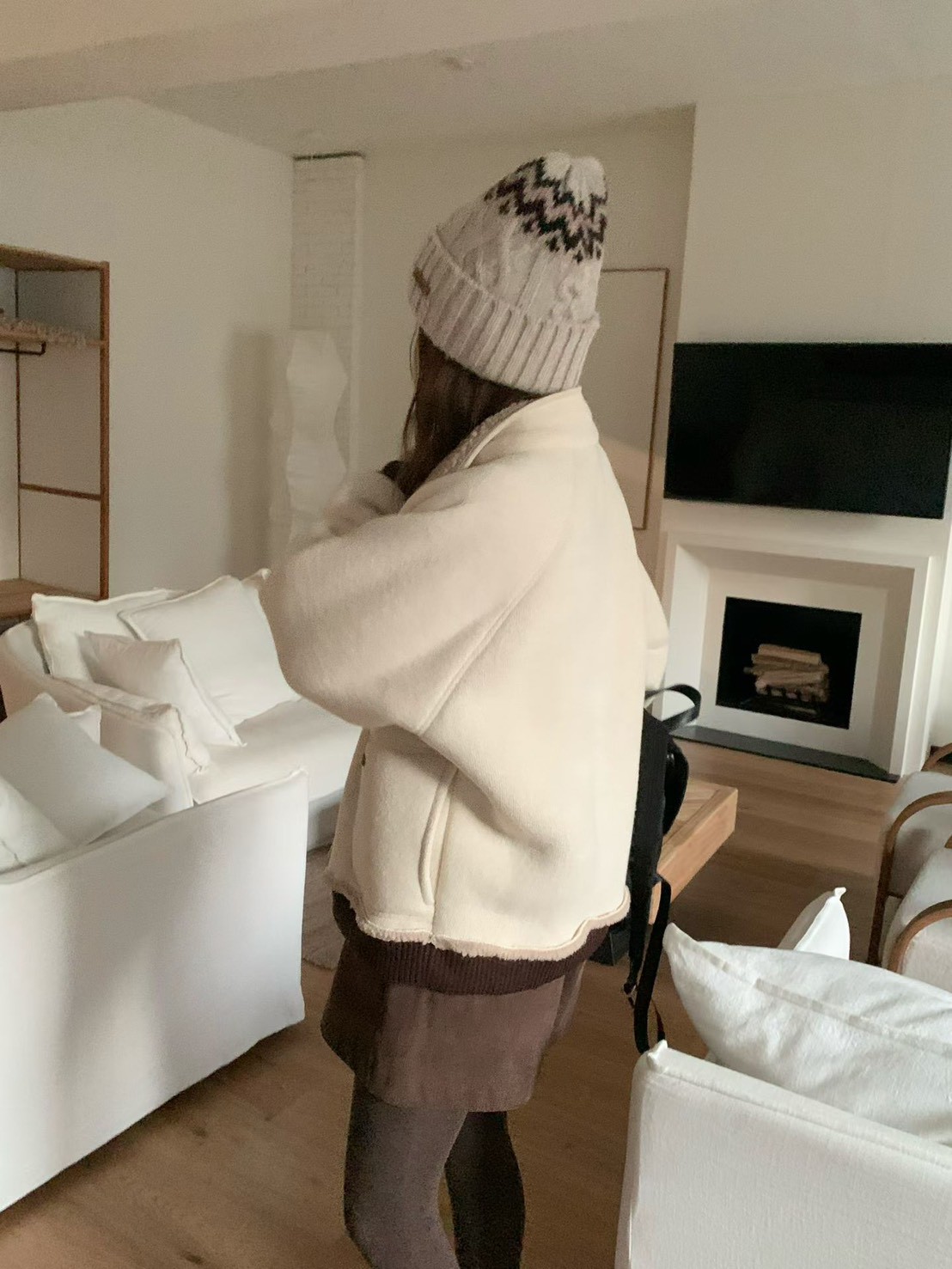 A80.棉花糖內QQ毛立領拉鍊外套