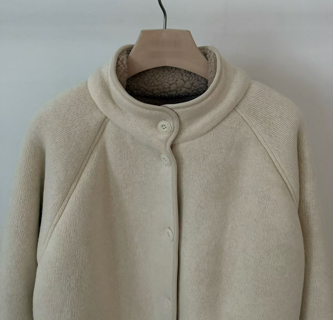 A80.棉花糖內QQ毛立領拉鍊外套