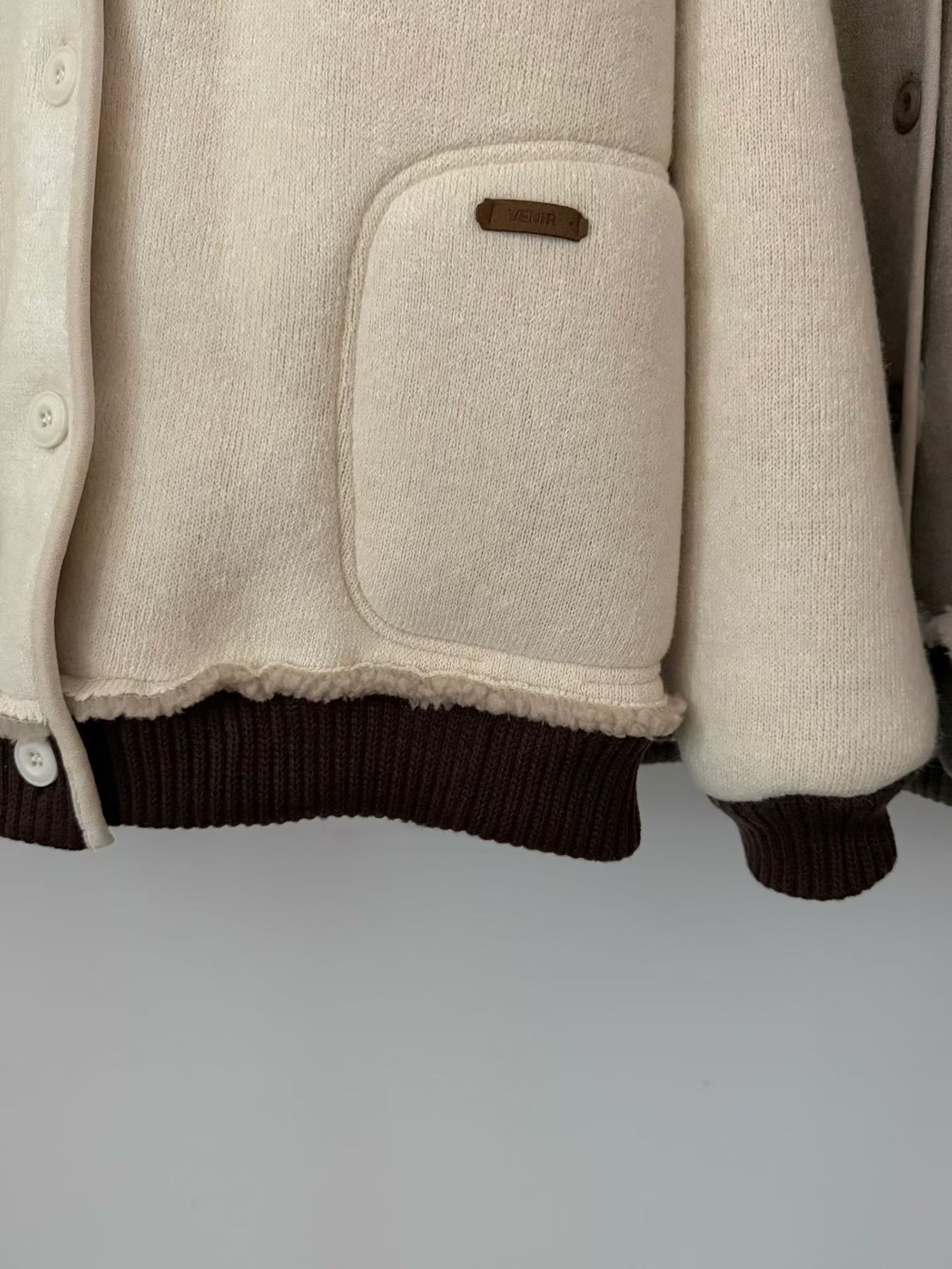 A80.棉花糖內QQ毛立領拉鍊外套