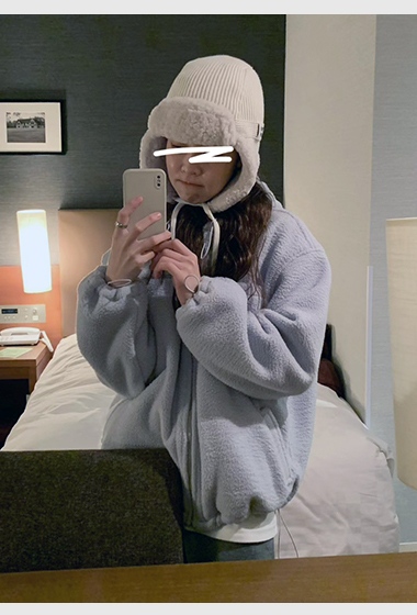 A24.馬卡龍連帽絨面休閒外套