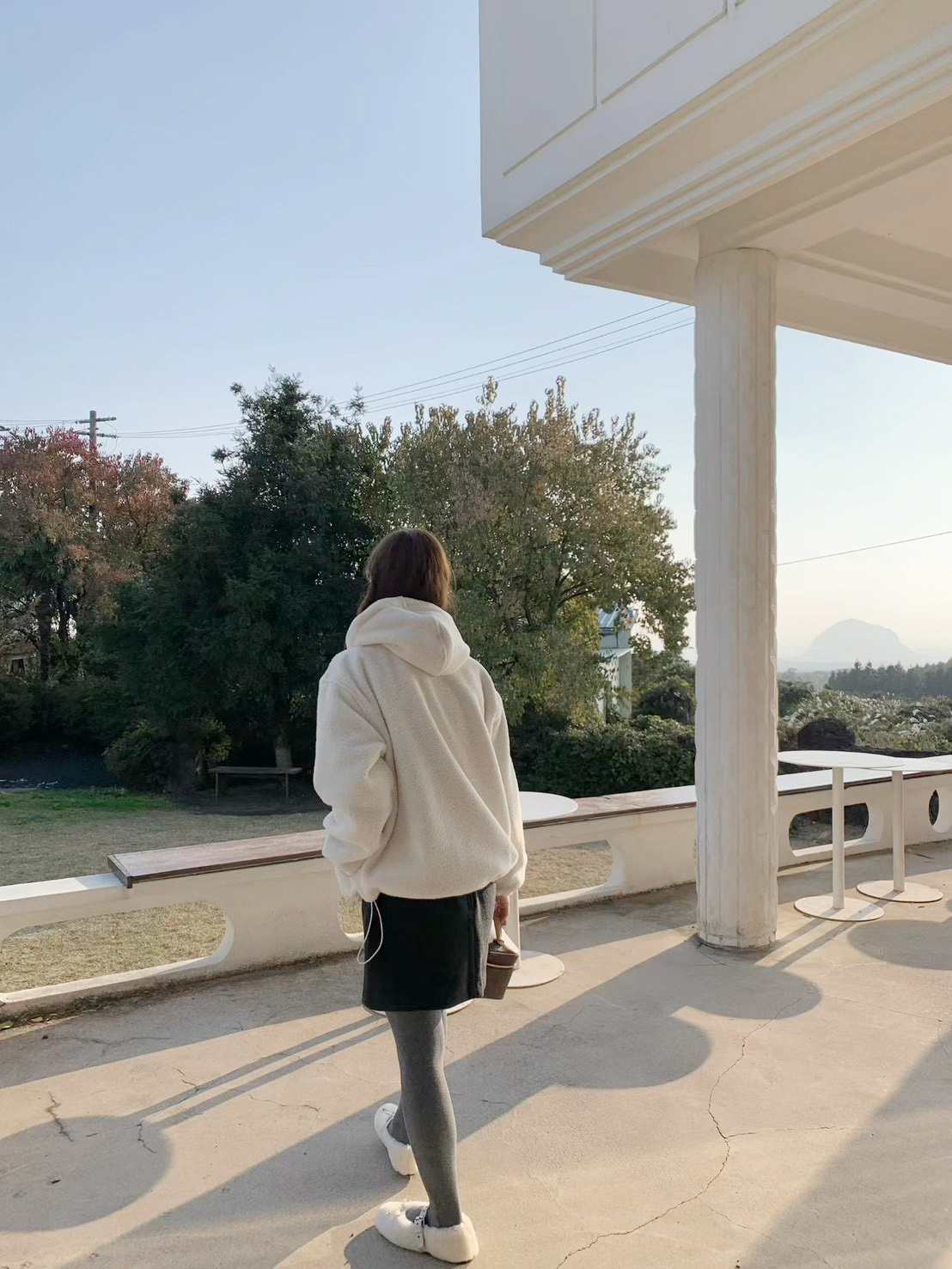 A24.馬卡龍連帽絨面休閒外套