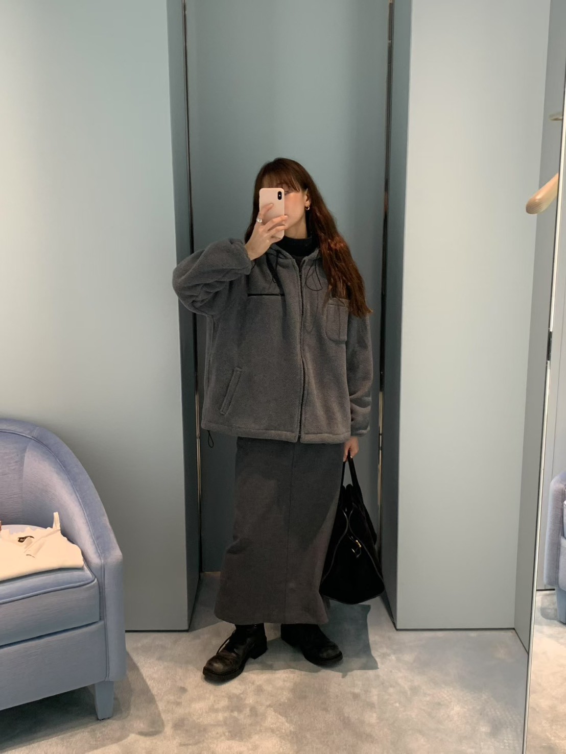 A24.馬卡龍連帽絨面休閒外套