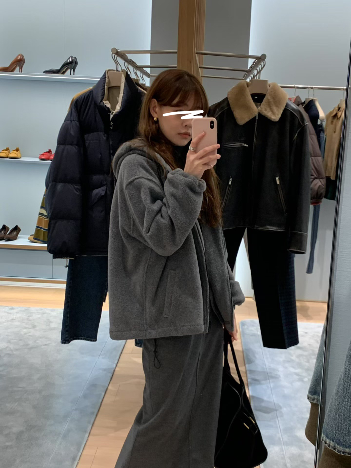 A24.馬卡龍連帽絨面休閒外套