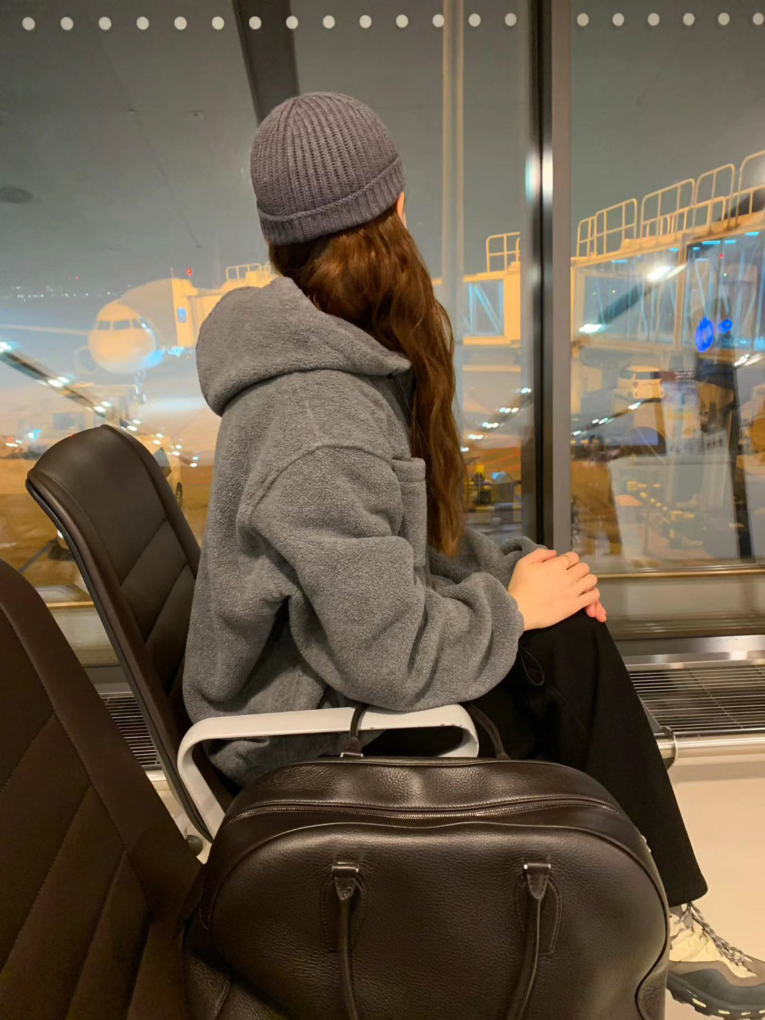 A24.馬卡龍連帽絨面休閒外套