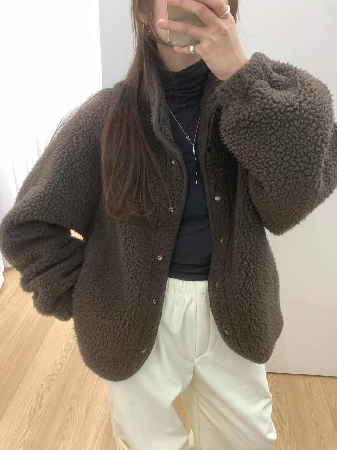 B19.最愛立領保暖毛毛休閒外套