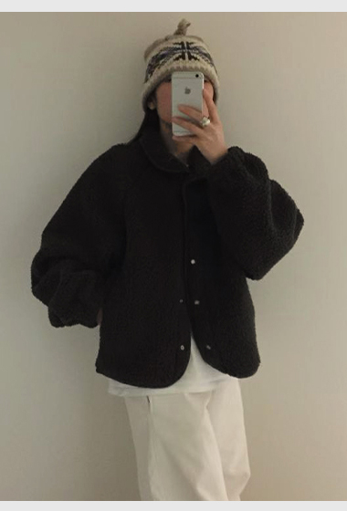 B19.最愛立領保暖毛毛休閒外套