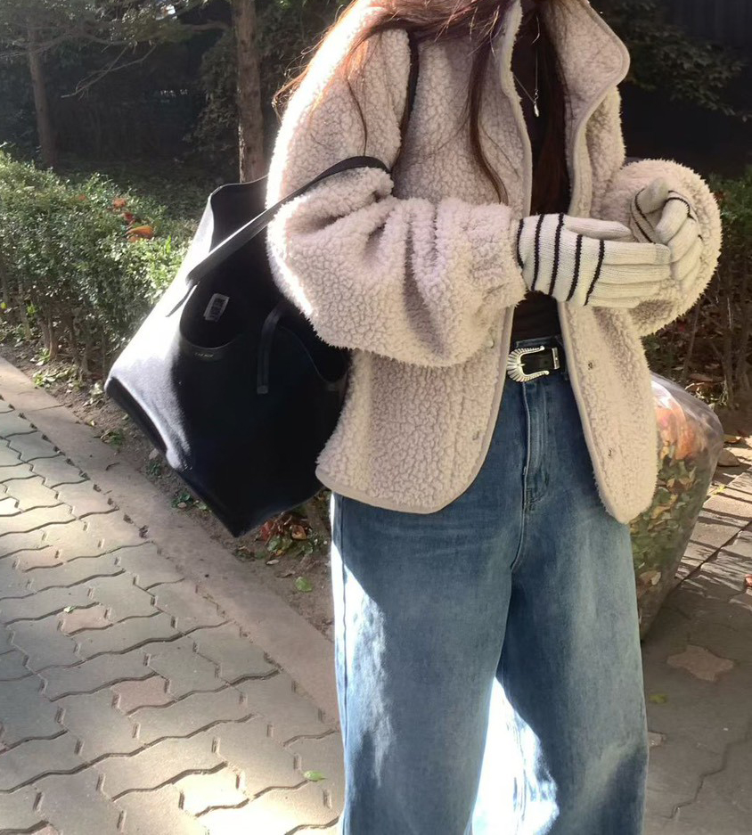 B19.最愛立領保暖毛毛休閒外套