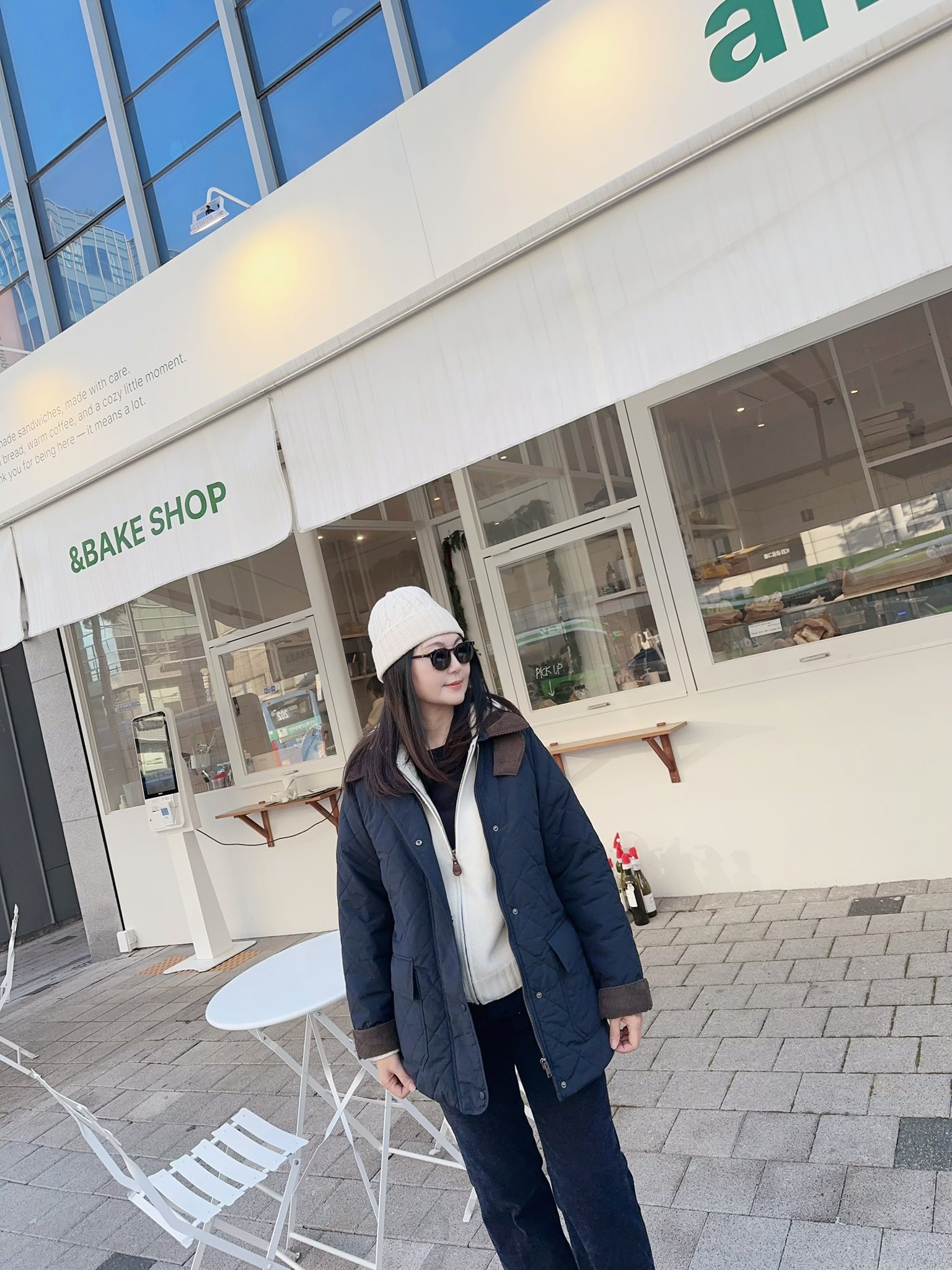 B39.帽可調家巴恩風菱格紋外套