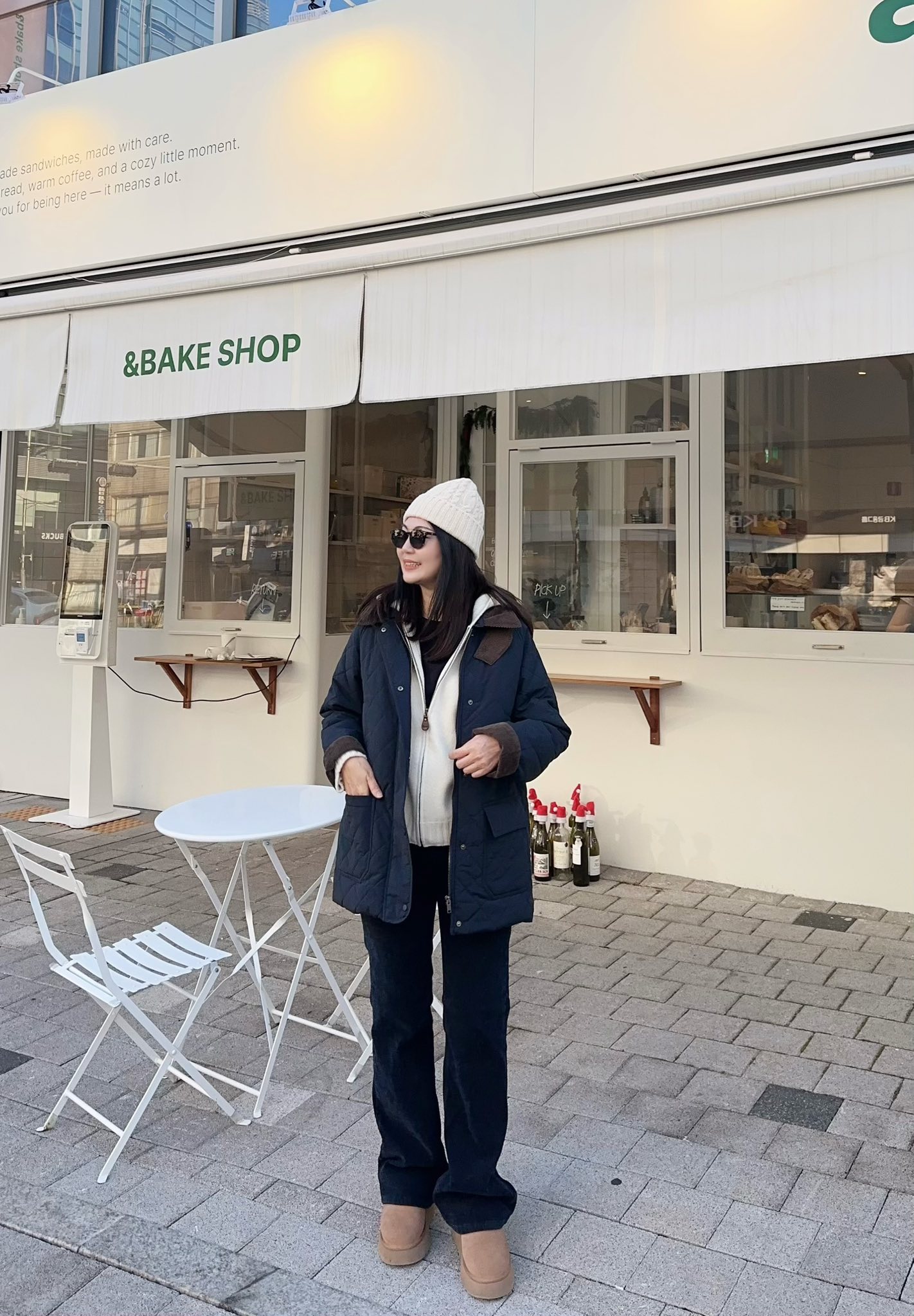 B39.帽可調家巴恩風菱格紋外套