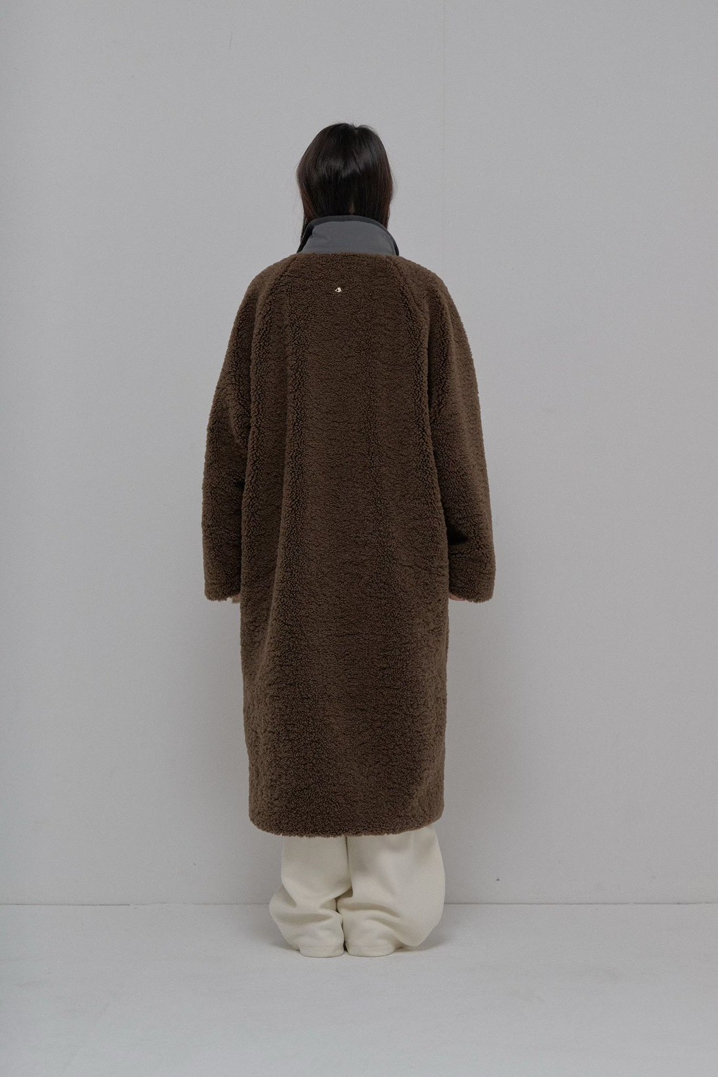 B55.正反2WAY長版QQ毛休閒外套