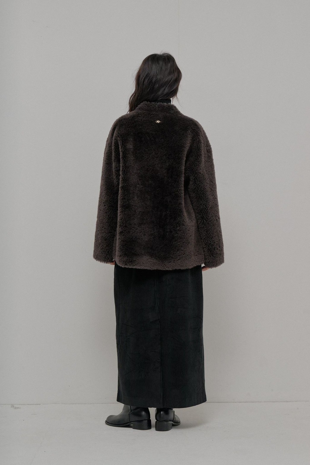 B51.小奢華女孩V毛毛外套