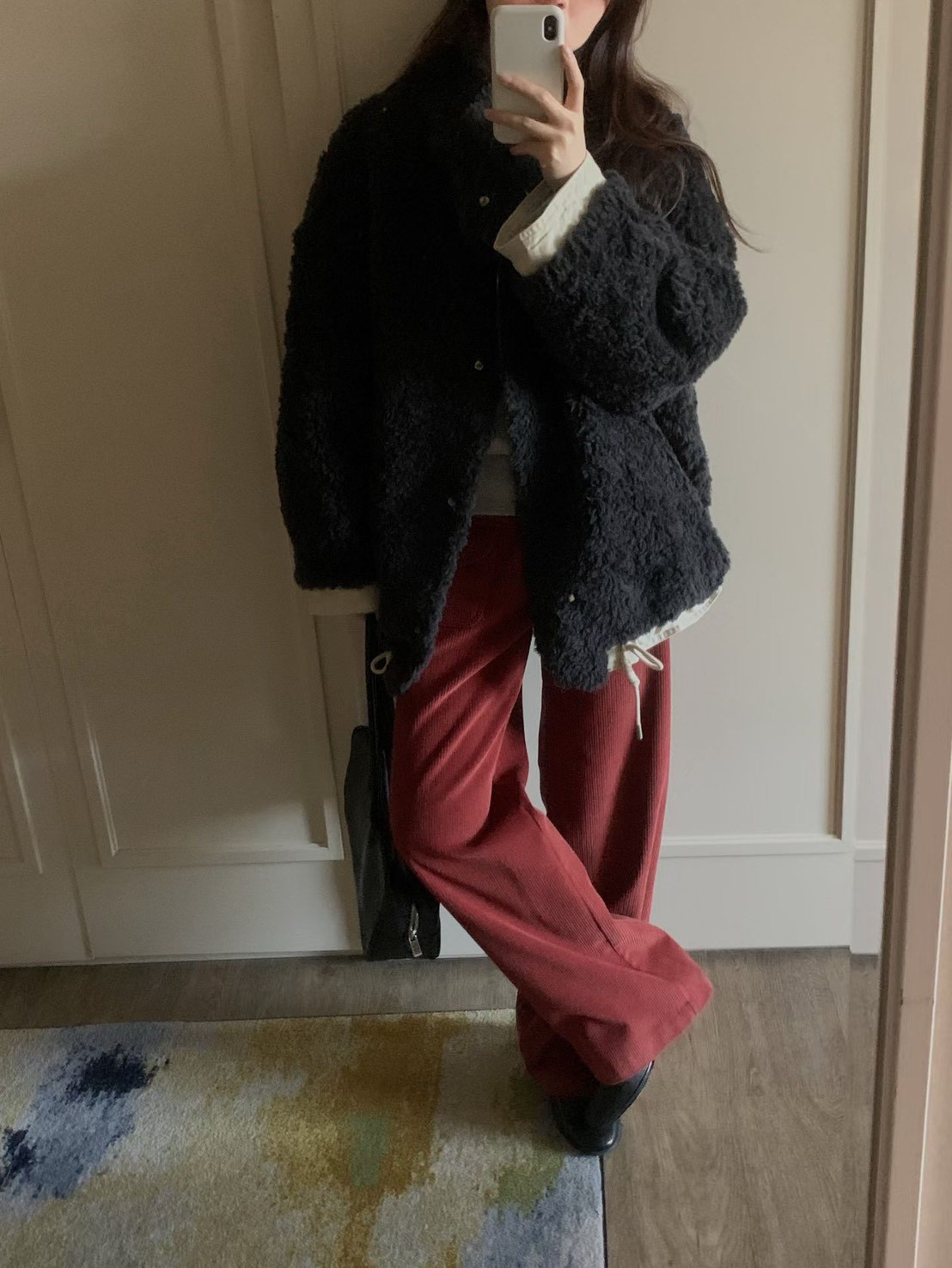 B54.正反2WAY率性女孩毛毛外套