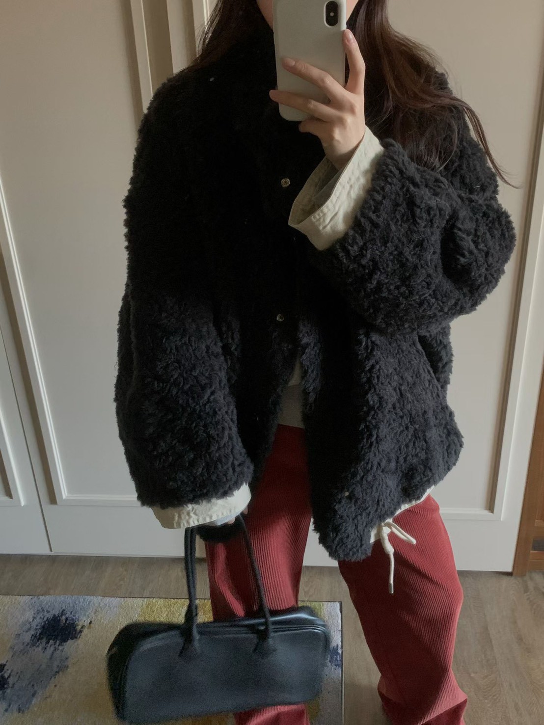 B54.正反2WAY率性女孩毛毛外套