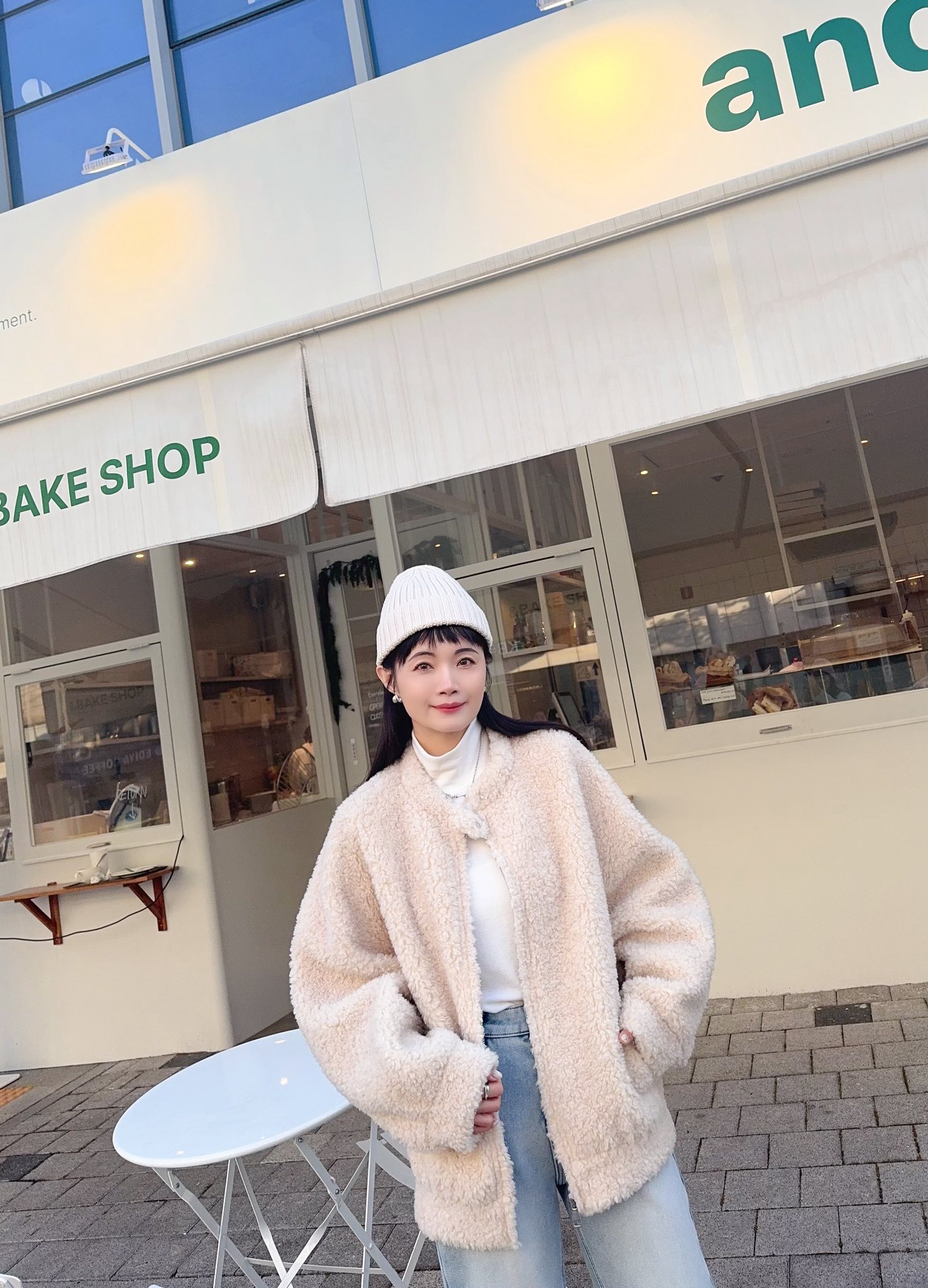 B59.擁抱泰迪熊無領拉鏈外套