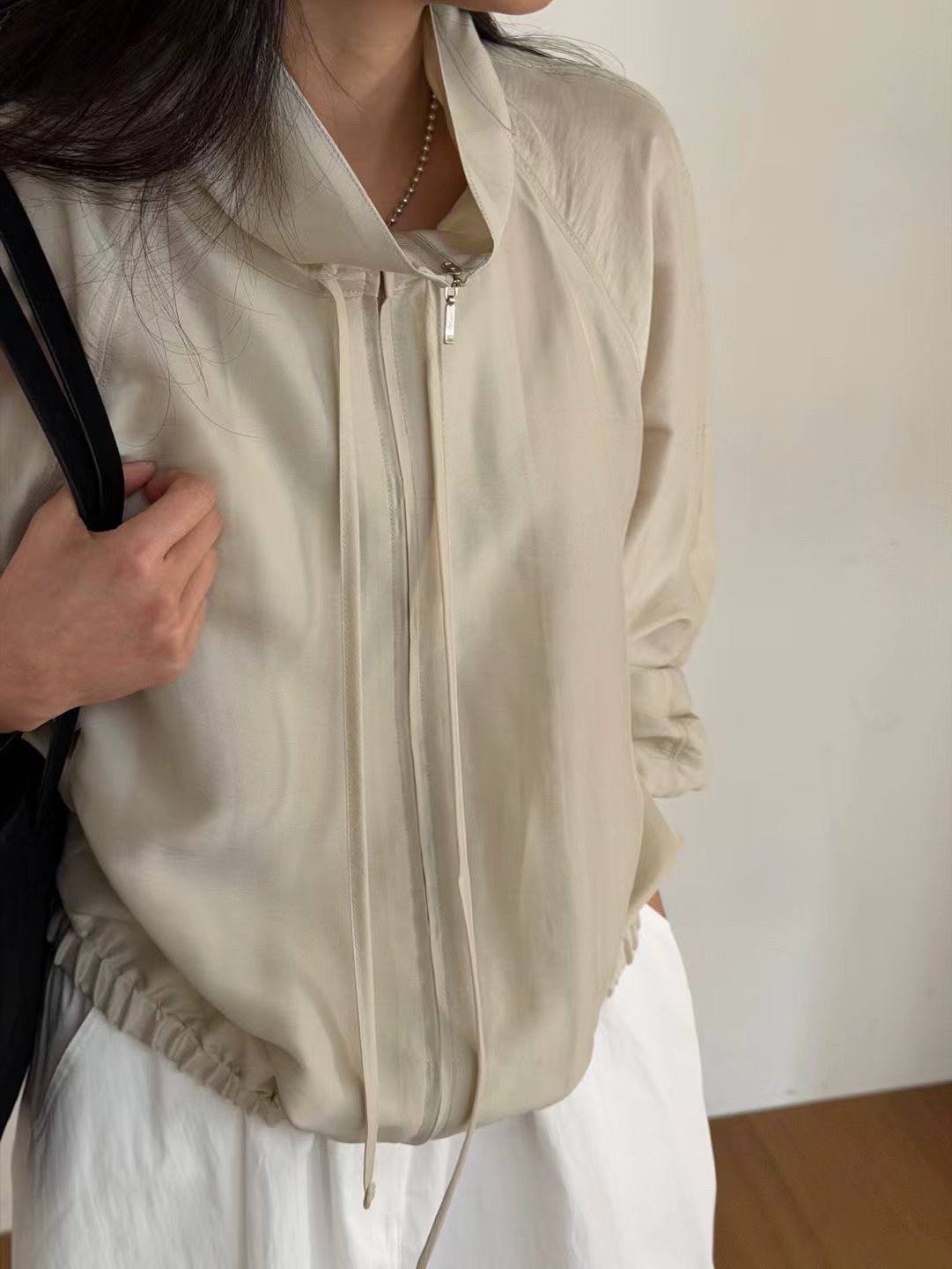 B32.瘦瘦歐膩拉克蘭袖輕薄粉彩小外套