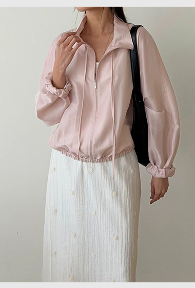 B32.瘦瘦歐膩拉克蘭袖輕薄粉彩小外套