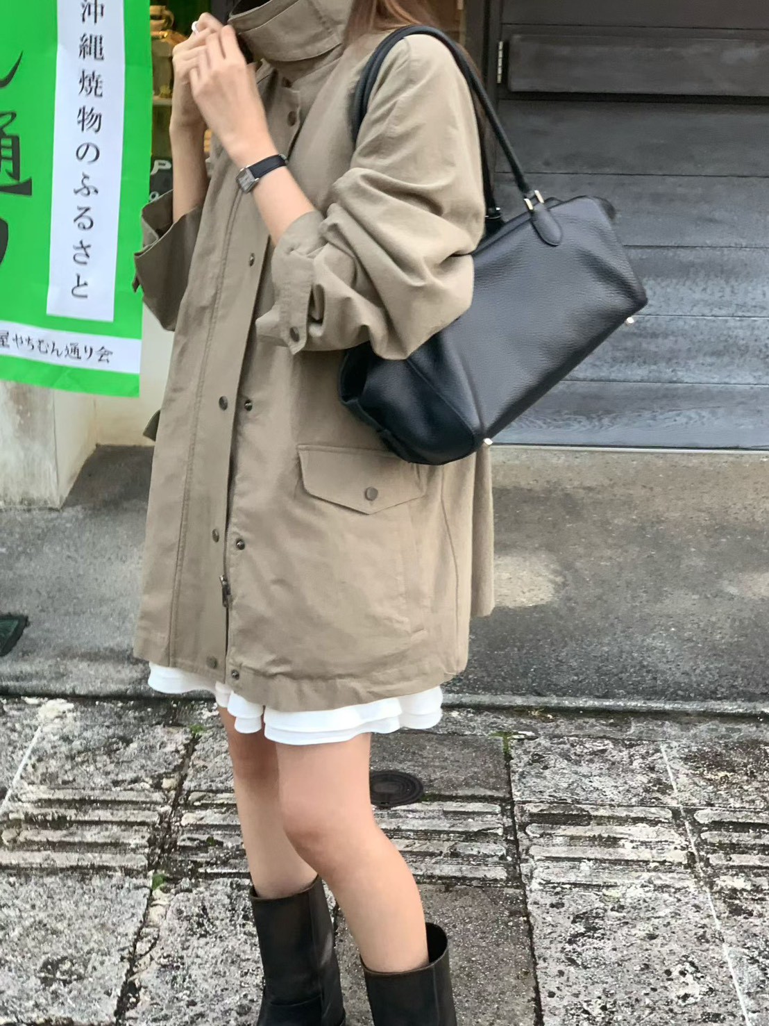 B14.大V家復古巴恩風衣外套