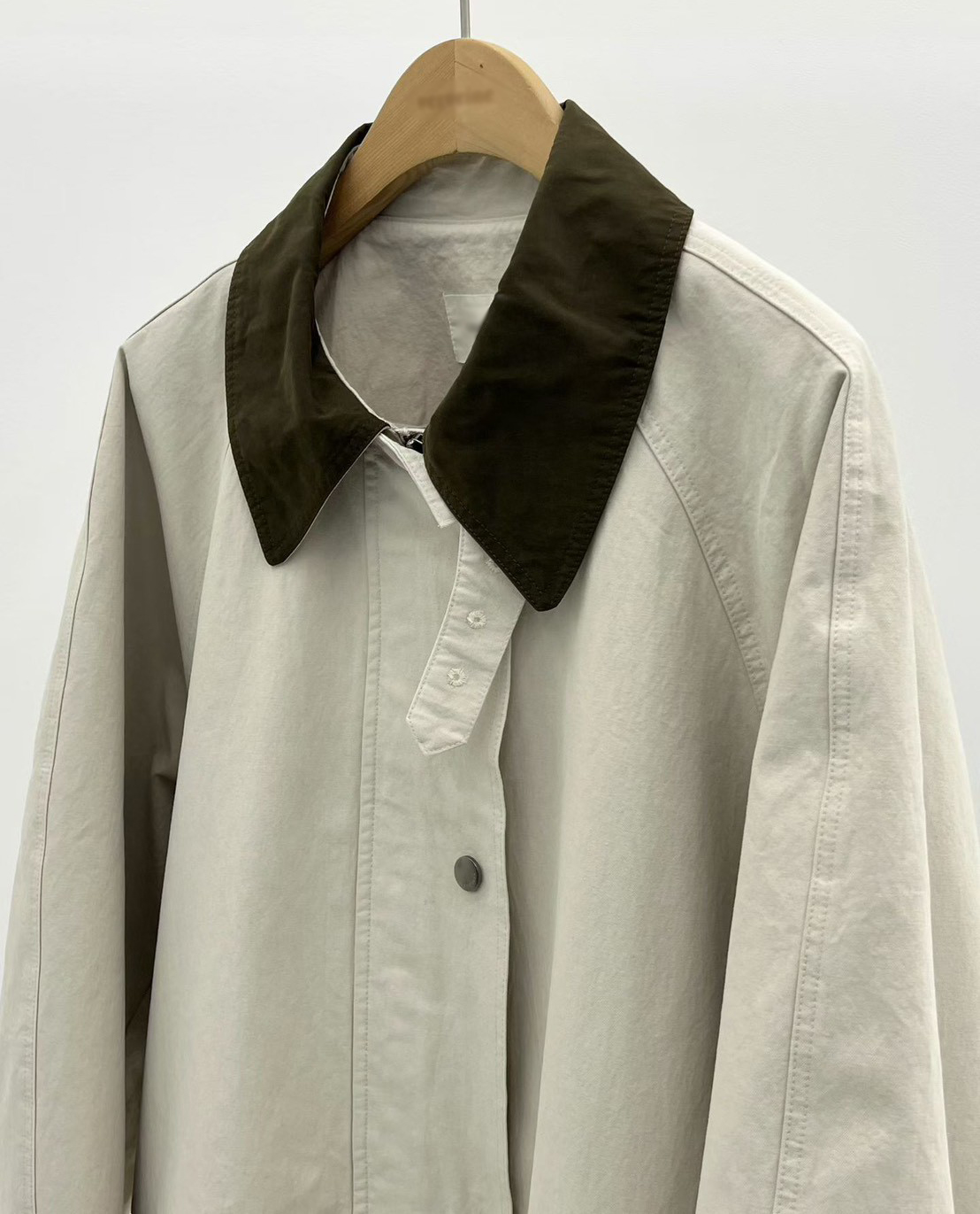 B14.大V家復古巴恩風衣外套