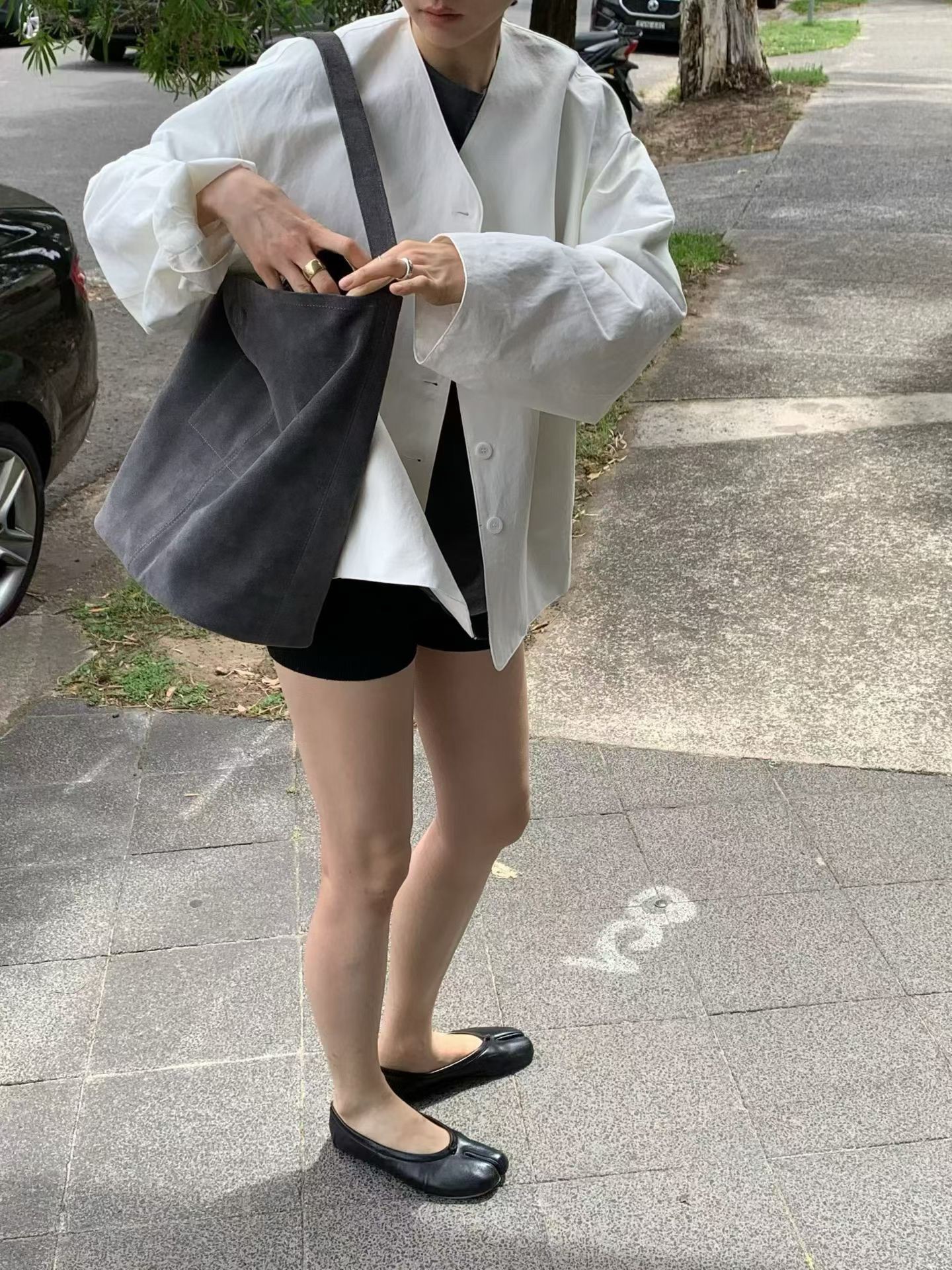 A51.JP家簡約大V領春日外套