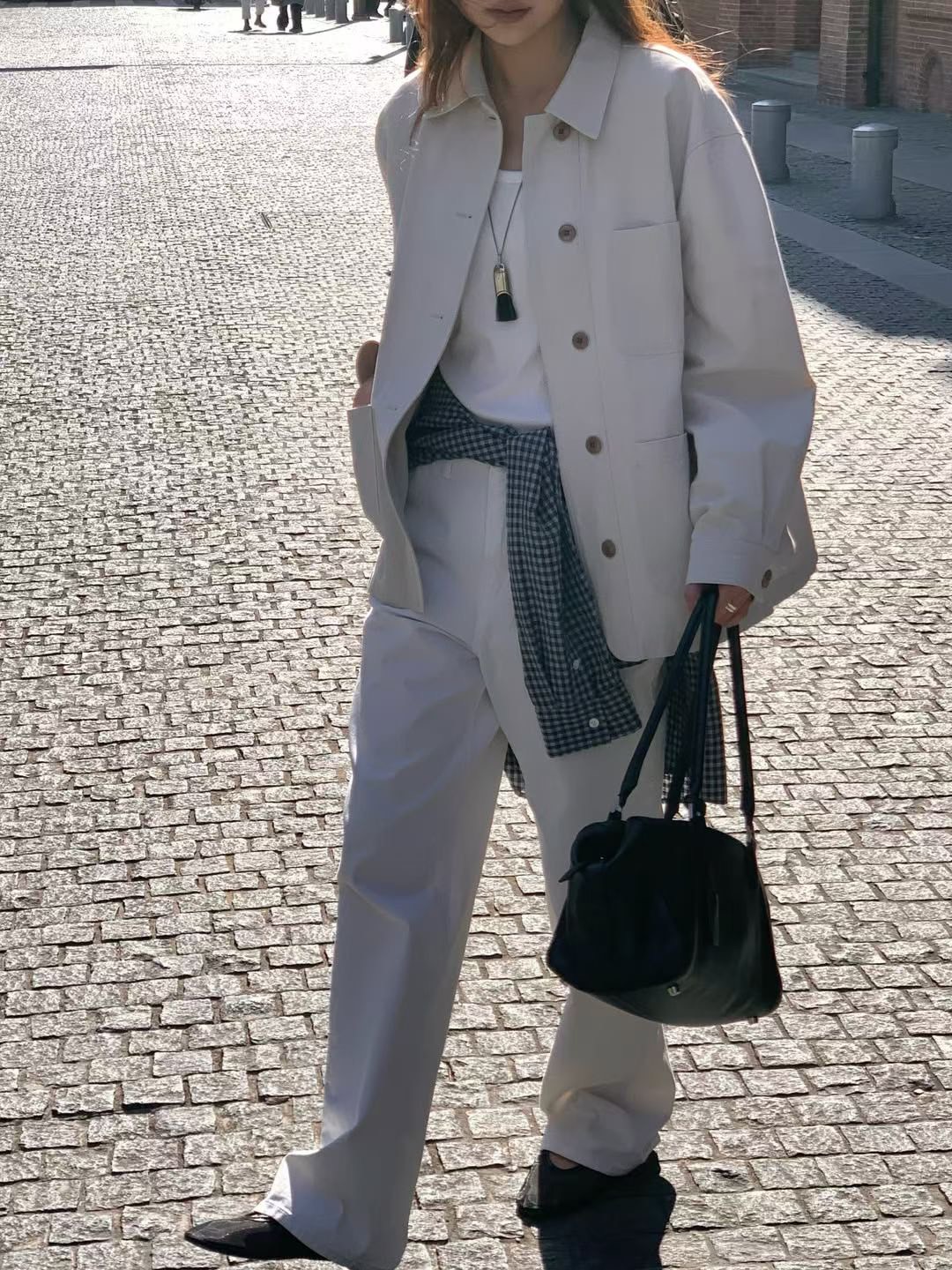 A11.大V家翻領口袋襯衫外套