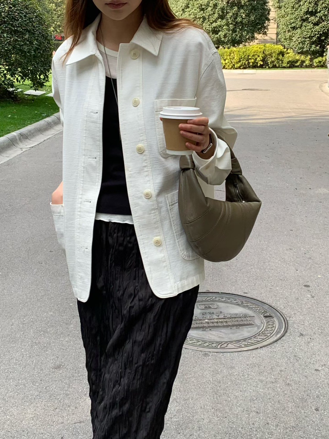 A11.大V家翻領口袋襯衫外套