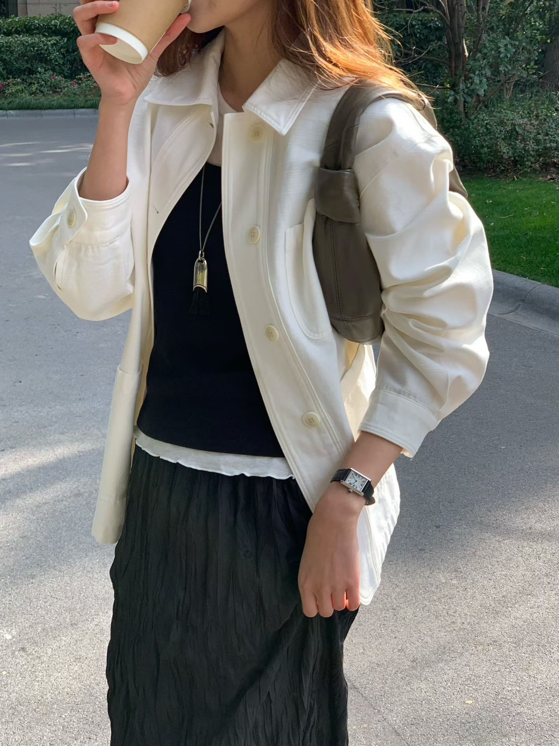 A11.大V家翻領口袋襯衫外套