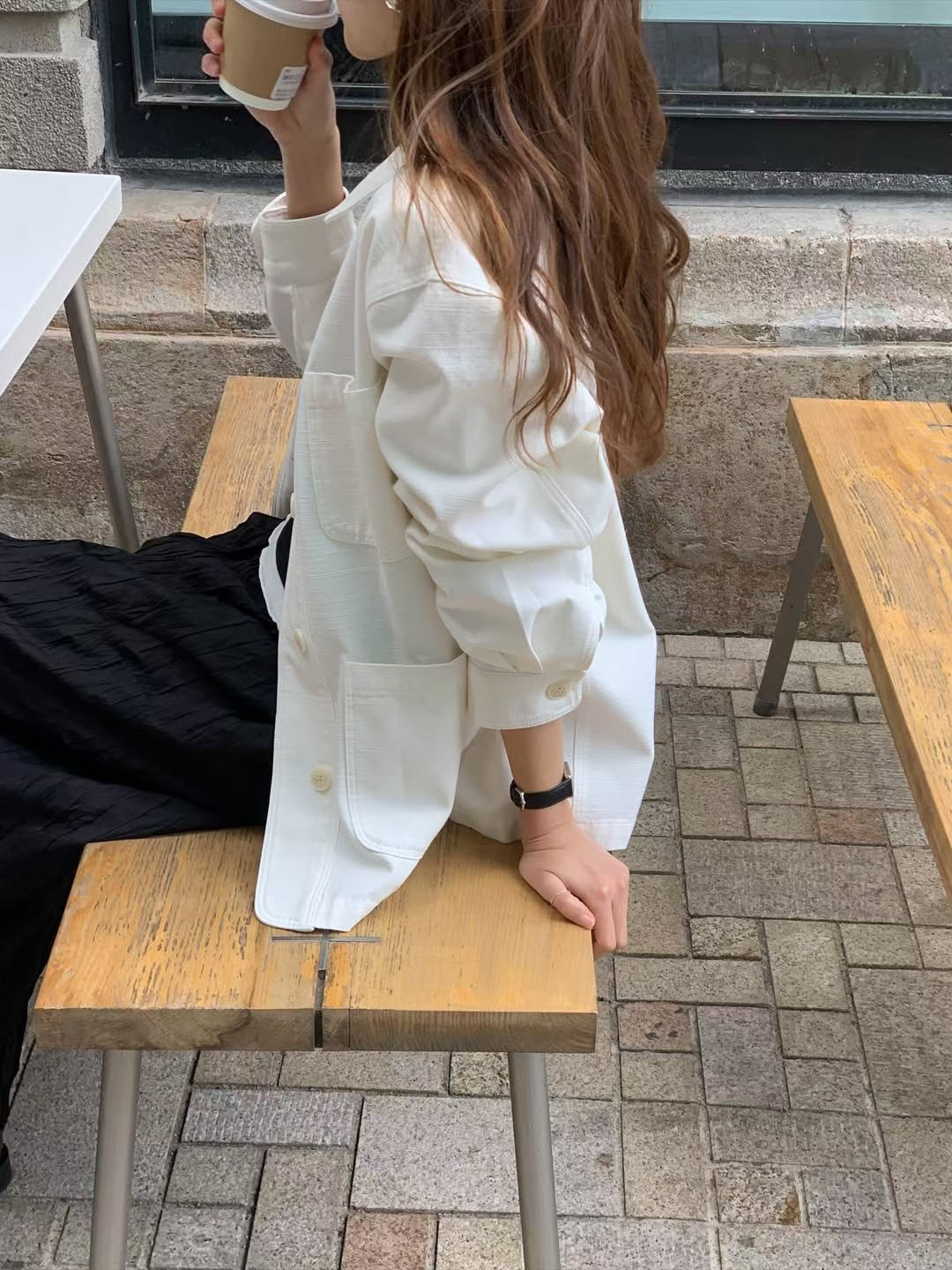 A11.大V家翻領口袋襯衫外套