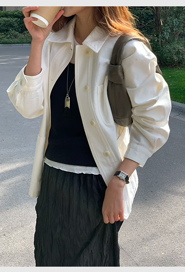 A11.大V家翻領口袋襯衫外套