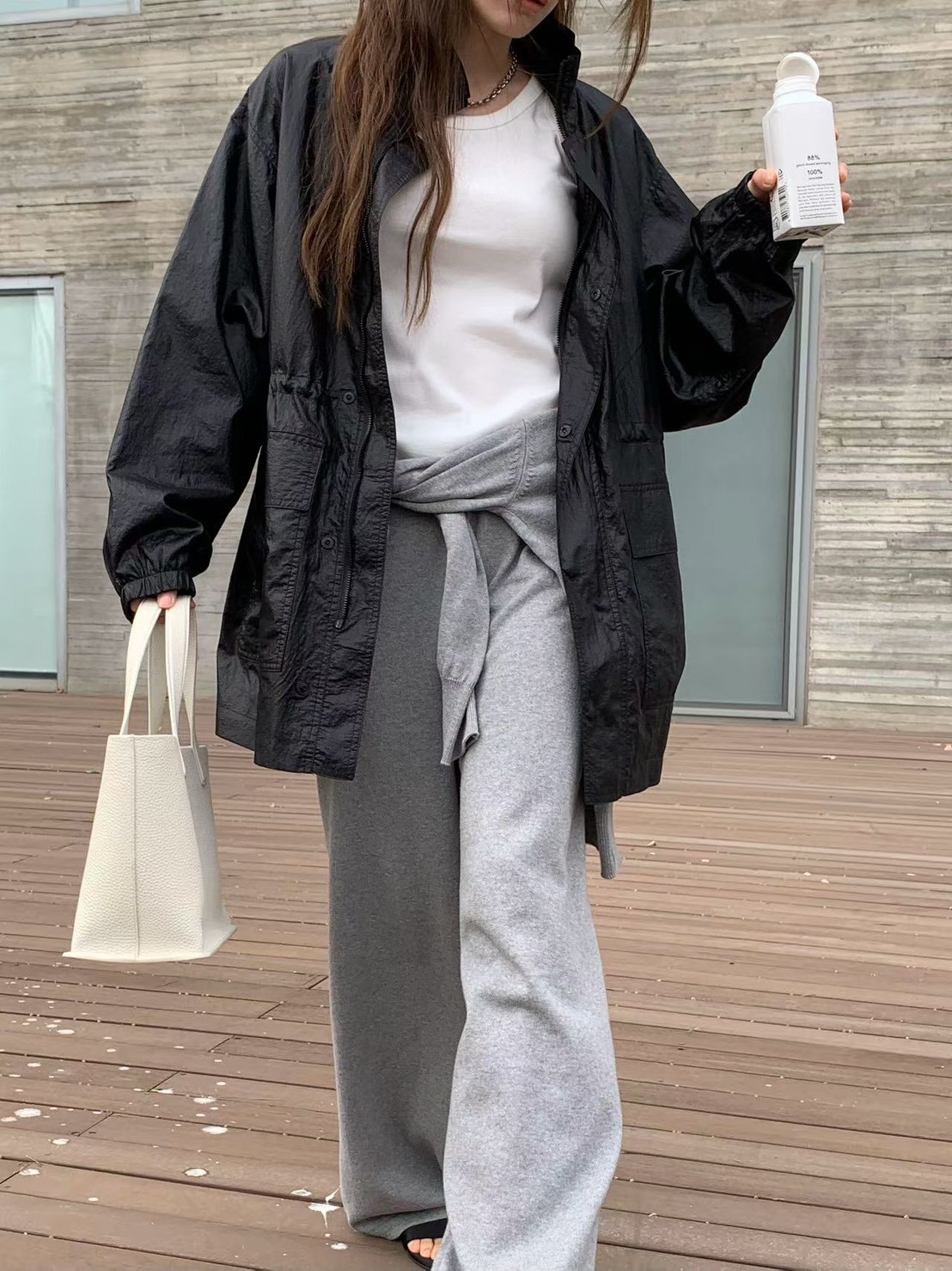 A17.纖瘦家質感超好防風外套