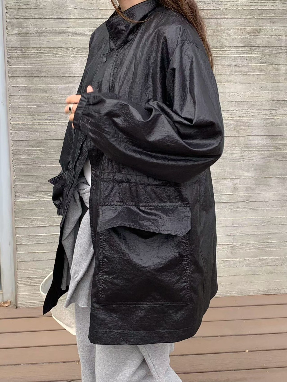 A17.纖瘦家質感超好防風外套