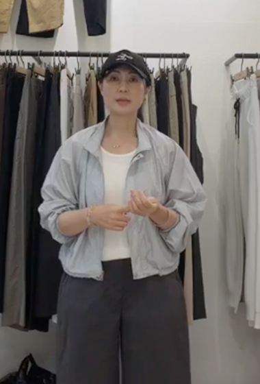 B28.輕柔防曬圓弧口袋小外套