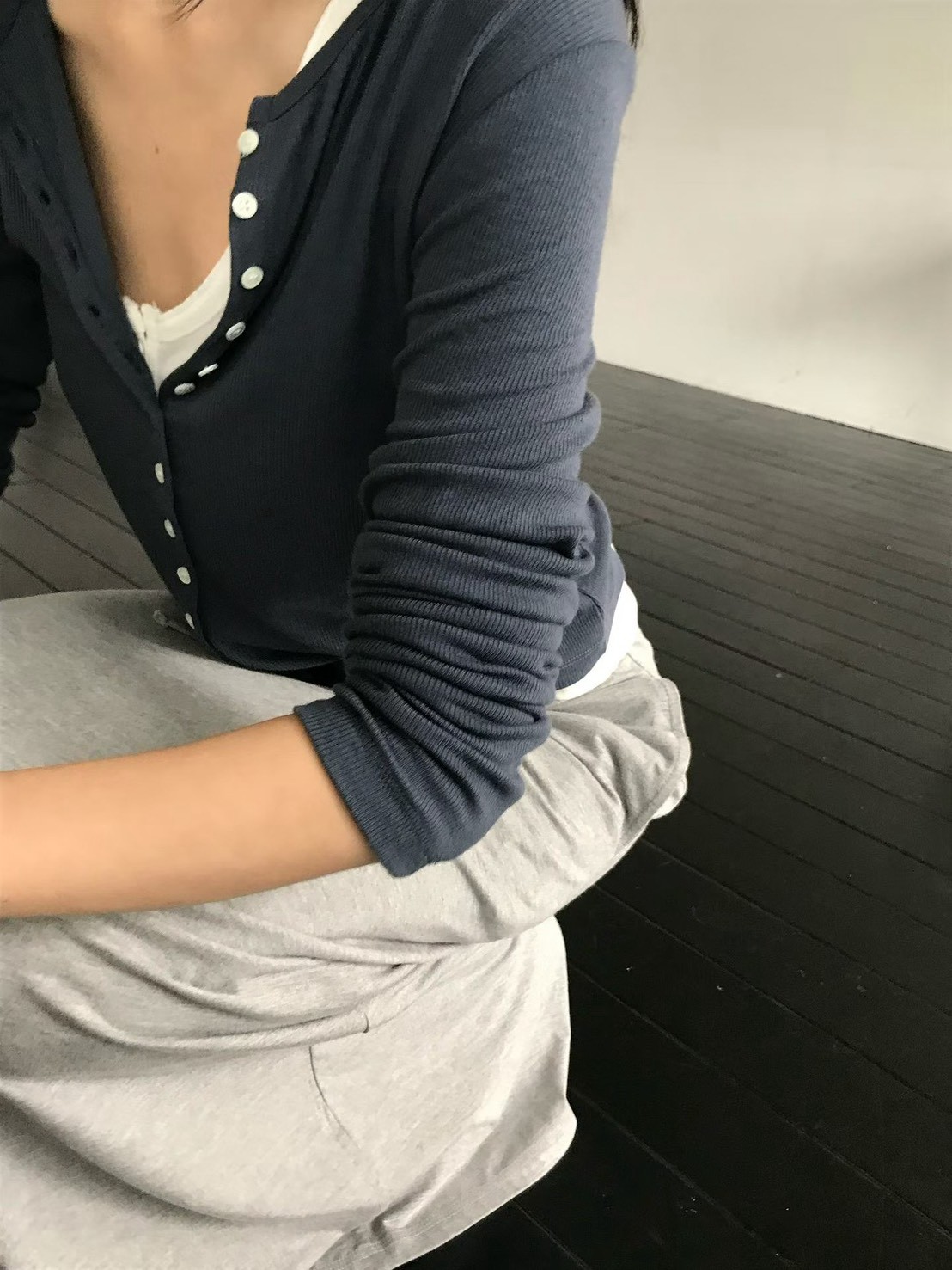 B94.小V家天絲羊毛排釦小外套