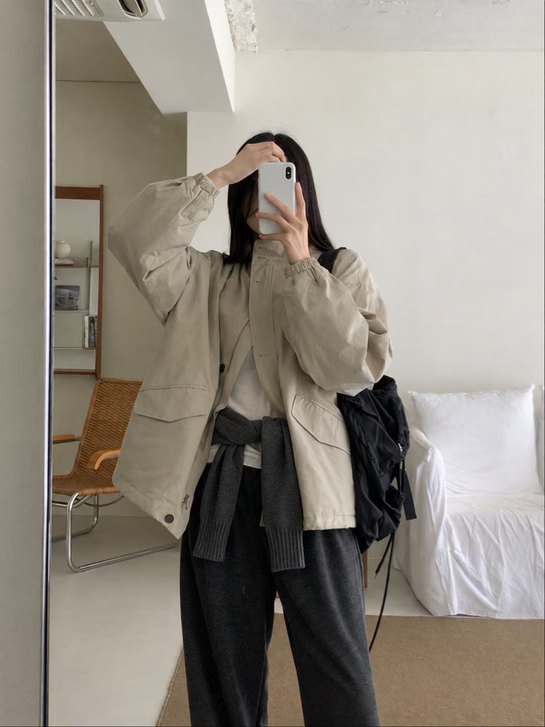 B63.入秋低調風衣夾克