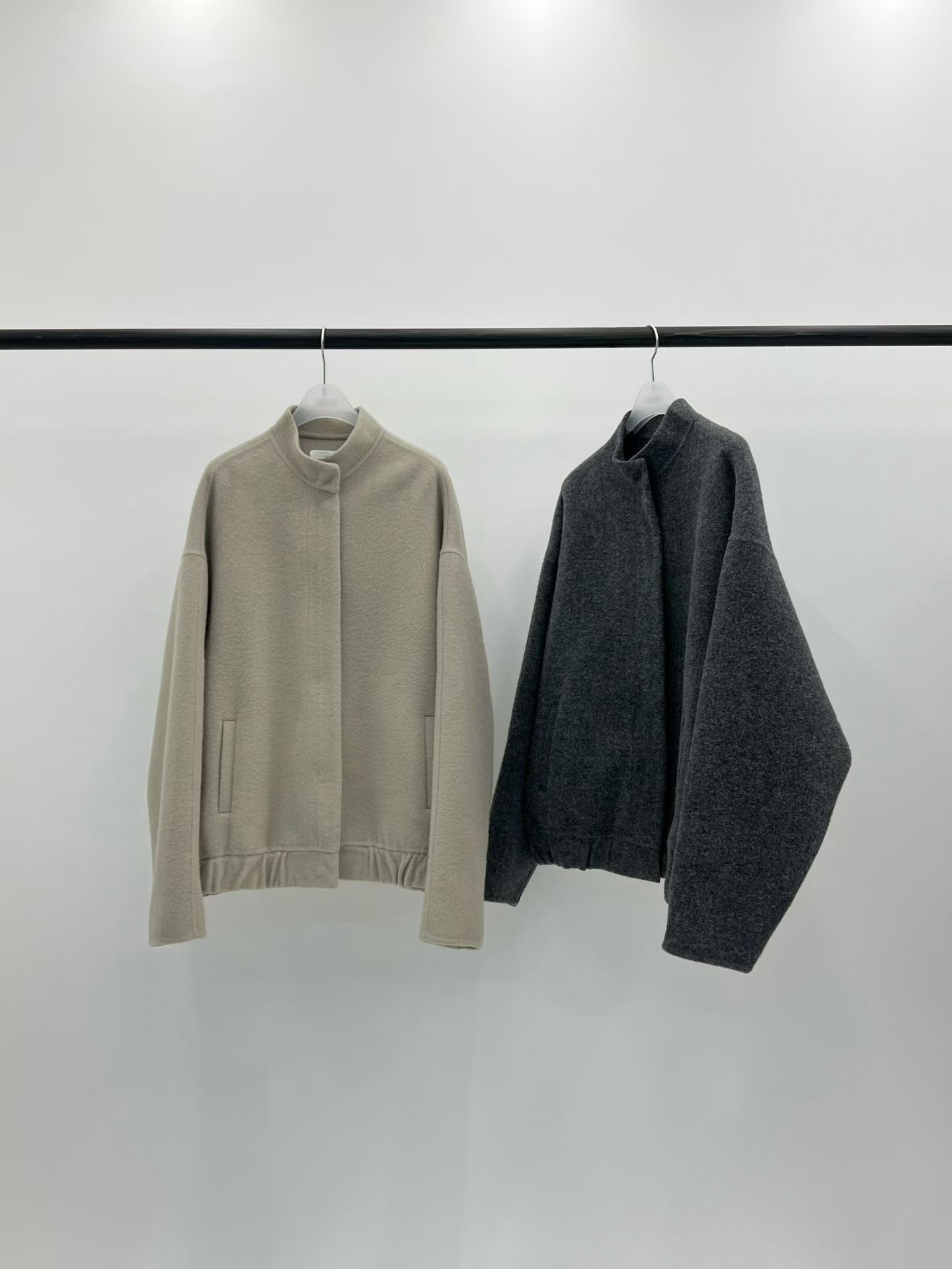 A30.大V家棒球領手工短大衣