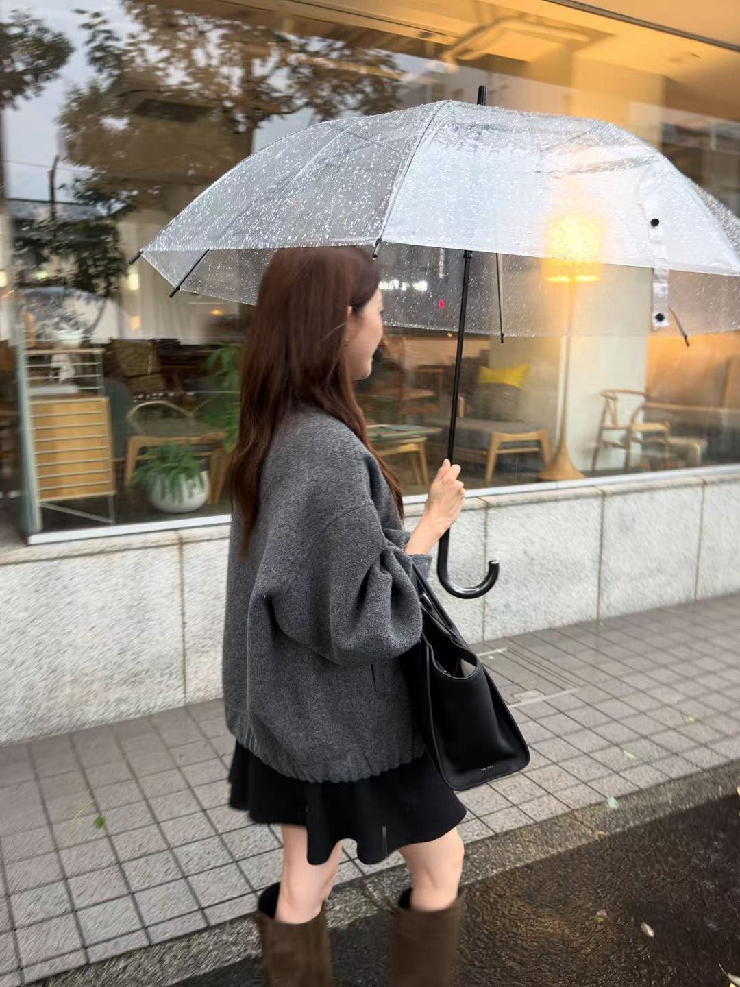 A30.大V家棒球領手工短大衣
