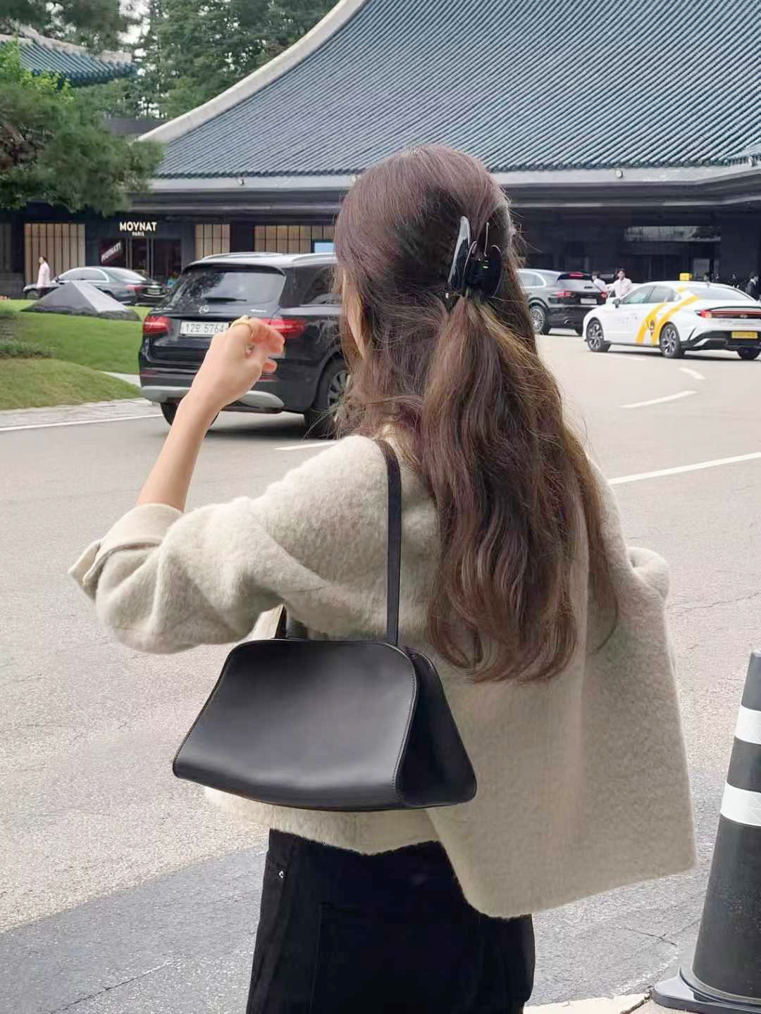 C29.顏值家羊毛單釦短版手工外套