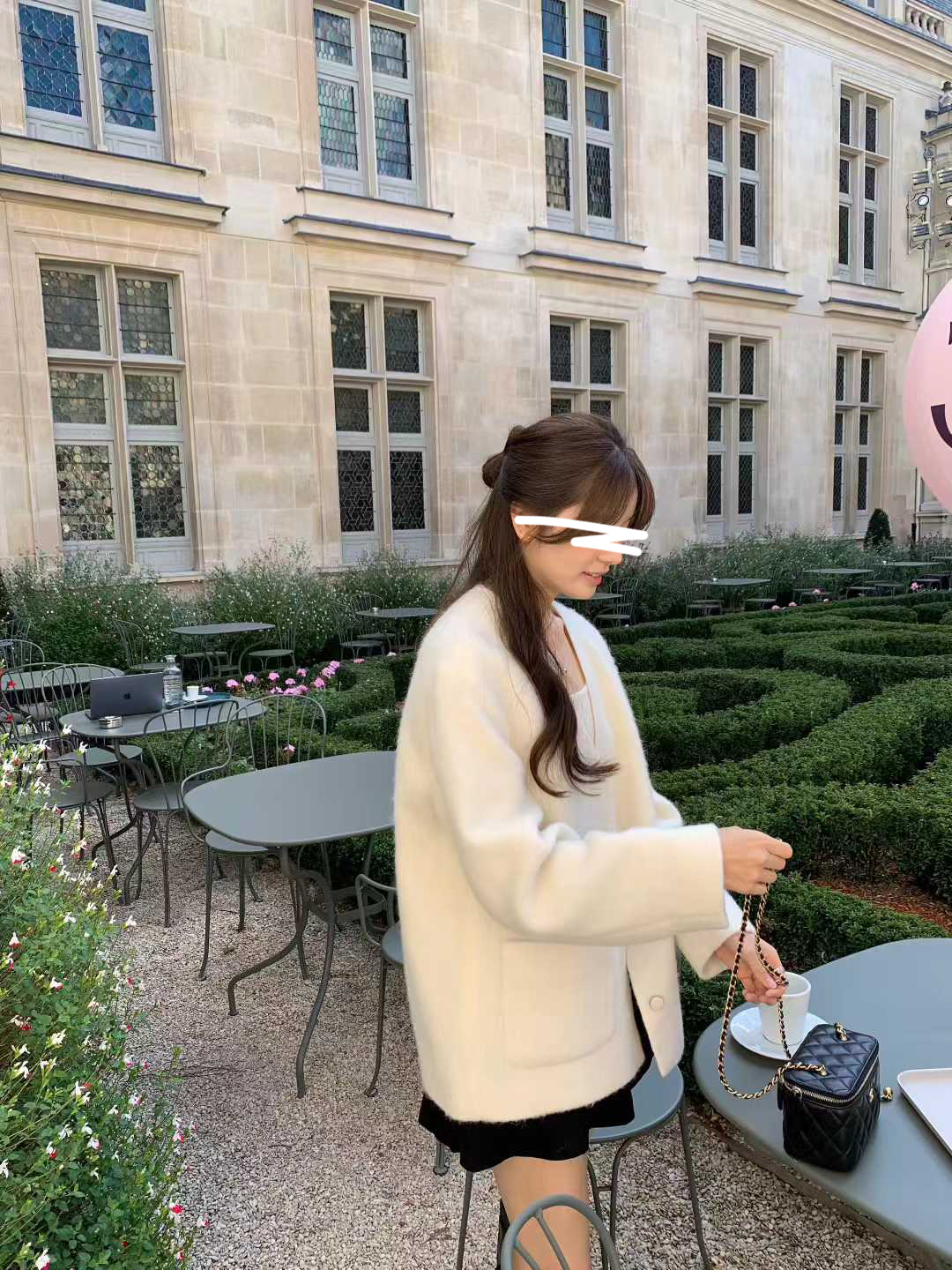 A22.顏值家氣質小千金V領排釦外套