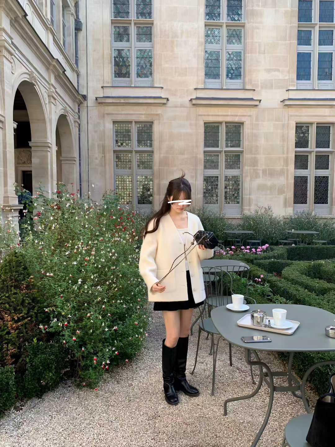 A22.顏值家氣質小千金V領排釦外套